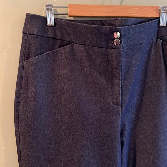 Chico’s Navy Blue Cropped Jean Pants size 2 Large 12 - Picture 6 of 8
